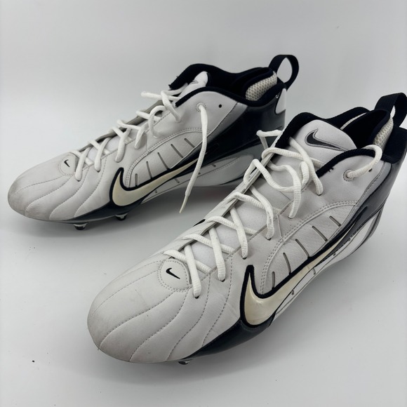 Nike Mens Football Cleats 14 White Black Silver 313287-101 Mid Top Y2K Retro main image 8